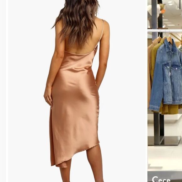 NWT Petal + Pup Cyprus Satin Slipdress - Picture 4 of 6